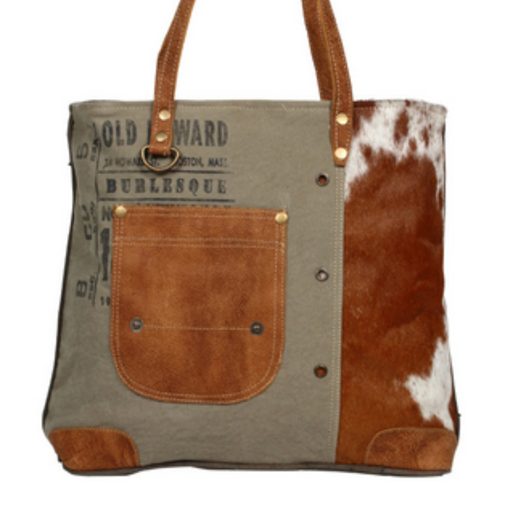 @trevol1 MyraBag Leather Tote & Key Fob Bundle